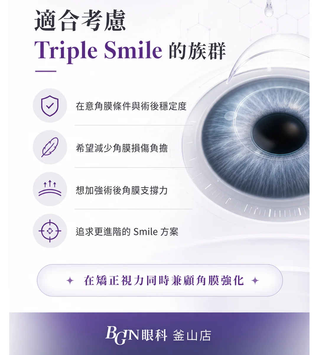 適合考慮 Triple SMILE 的族群與需求